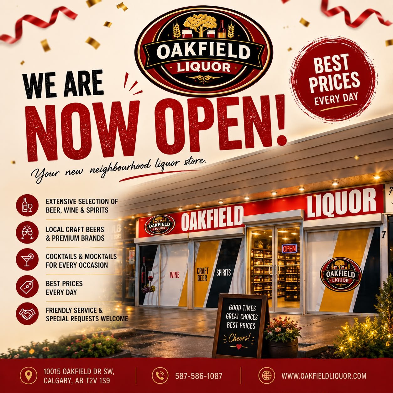 Oakfield Liquor — Now Open